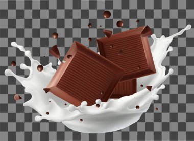 Çikolata kremalı siyah çikolata, 3D iReady tasarımınız, sunumunuz, tanıtımınız, reklamınız için. Kullanılan ağ gradyanı wes