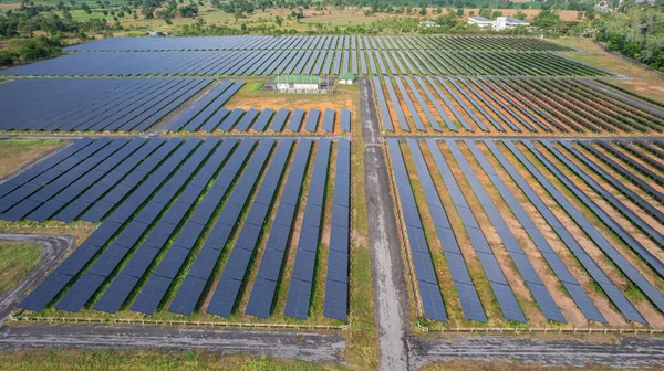 Solar power farm from drone view,Green energy technology