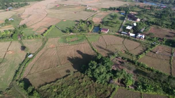 View Drone Vangvieng City Laos City Famous Tourist Destination Many — Videoclip de stoc