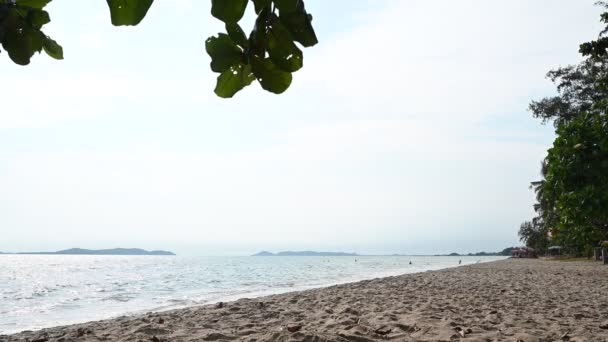 Παραθαλάσσια Παραλία Θέα Στη Θάλασσα Στο Rayong Ταϊλάνδη — Αρχείο Βίντεο