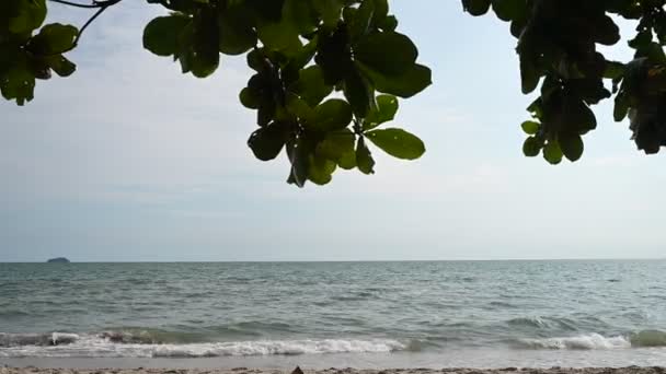 Vista Mar Playa Rayong Tailandia — Vídeos de Stock