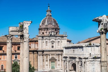 Roma Forumu 'nun Roma, İtalya' daki Palatino tepesindeki kalıntıları
