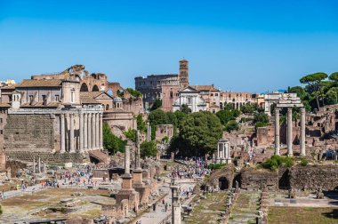 Roma Forumu 'nun Roma, İtalya' daki Palatino tepesindeki kalıntıları