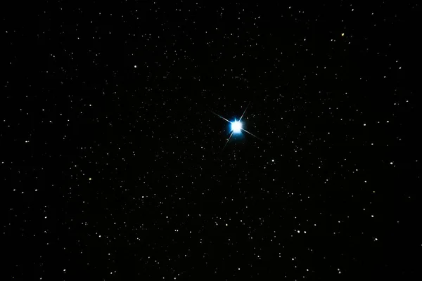 Астрофотография Вега Звезда Первой Величины Созвездия Лиры — стоковое фото