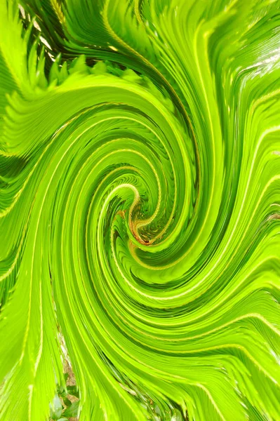 緑の渦巻き旋回背景や抽象的なテクスチャに理想的な効果 — ストック写真