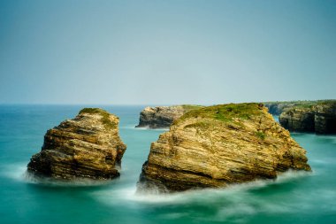 Lugo, Galiçya 'daki Katedraller plajı.