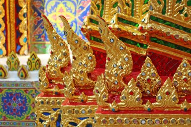 Wat Ratchabophit Budist Tapınağının İnanılmaz Detayları Dış görünüşü, Bangkok, Tayland