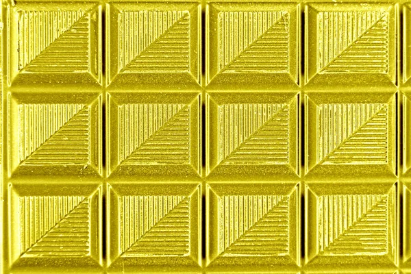 Pop Art Surreal Style Golden Chocolate Bar Para Fondo Abstracto — Foto de Stock