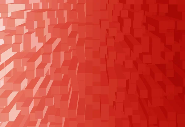 抽象的な背景のためのグラデーションレッド3Dキューブのイラスト — ストック写真