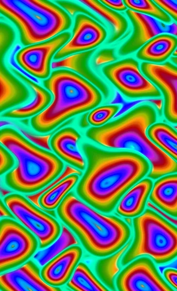 Eye-catching Colorful 3D Chaotic Twisted Pattern for Abstract Background