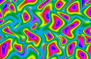 Amazing Colorful 3D Chaotic Twisted Pattern for Abstract Background