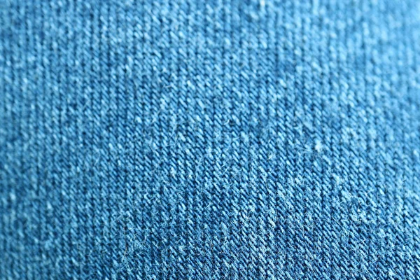 Zbliżenie Tekstur Blue Jeans Fabric Selektywnym Ukierunkowaniem — Zdjęcie stockowe