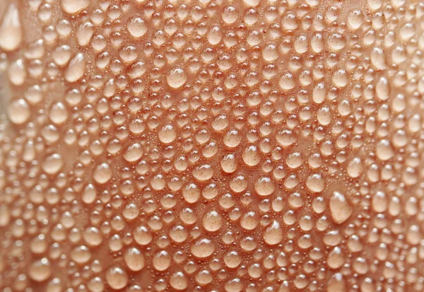 Gotas Água Gradiente Brown Iced Chocolate Latte Transparente Copo Plástico — Fotografia de Stock