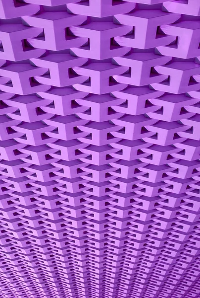 背景や壁紙のための高角度ラベンダー紫色の壁の3Dパターン表面 — ストック写真