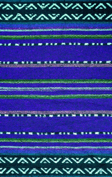 Front View Pattern Texture Thai Northern Region Blue Tone Textile — стокове фото