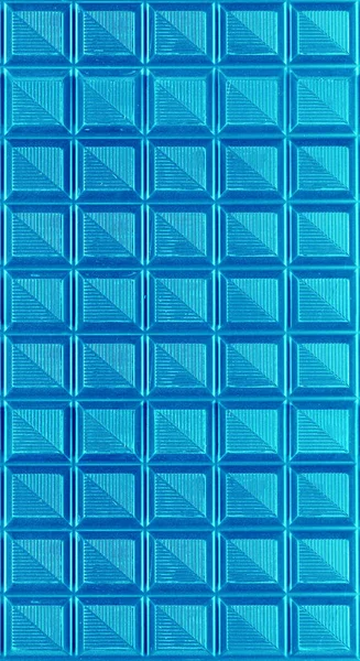 Pop Art Style Metallic Blue Candy Bar Abstract Background — Stock Photo, Image