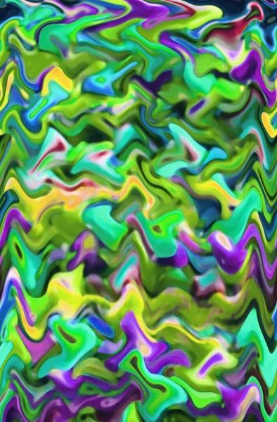 Illustratie Van Multi Color Artistiek Golvend Patroon Voor Abstracte Achtergrond — Stockfoto
