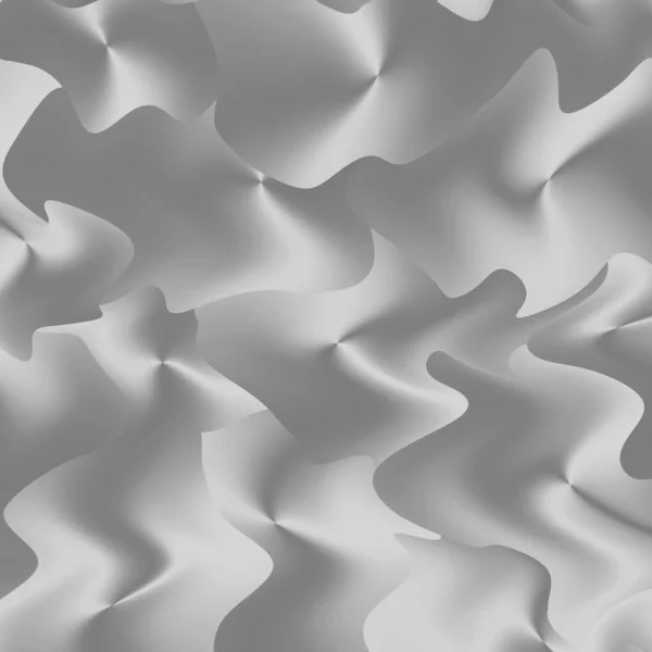 抽象的な背景のための金属灰色の未来波状パターンのイラスト — ストック写真