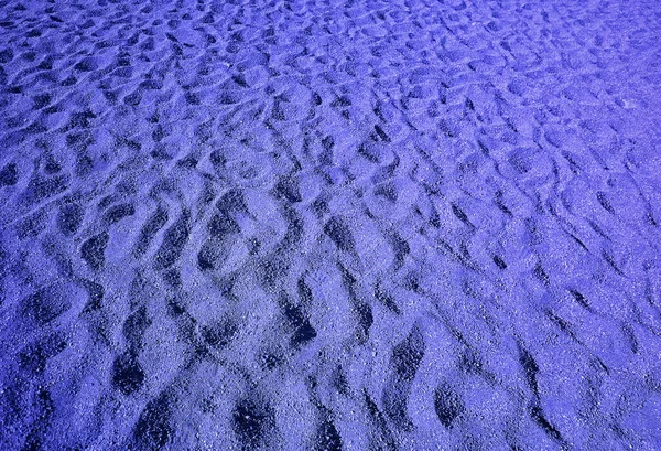 Surreal Pop Art Estilo Azul Colorido Deserto Areia Ondulação Padrões — Fotografia de Stock