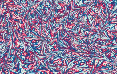 Soyut arkaplan için gradyan kırmızı ve mavi sıvı dokunun çizimi