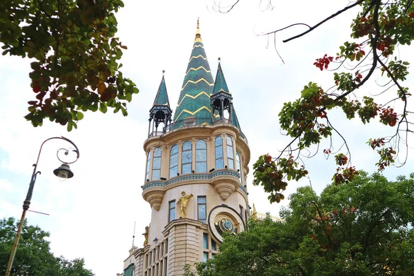 Astronomické Hodiny Věž Náměstí Evropy Jeden Pozoruhodných Památek Městě Batumi — Stock fotografie