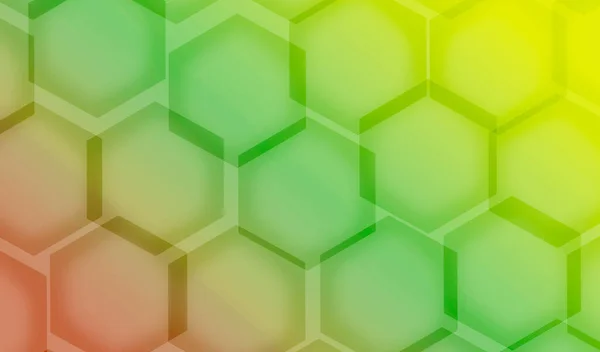 Illustration Motif Forme Hexagone Coloré Vitamine Dégradé Pour Fond Abstrait — Photo