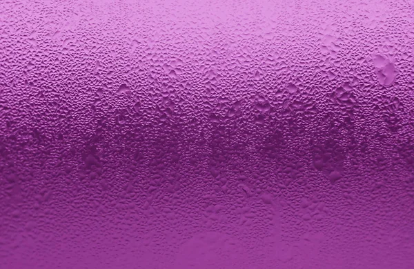 Closeup Condensation Texture Chilled Purple Glass Bottle — Stock Photo, Image