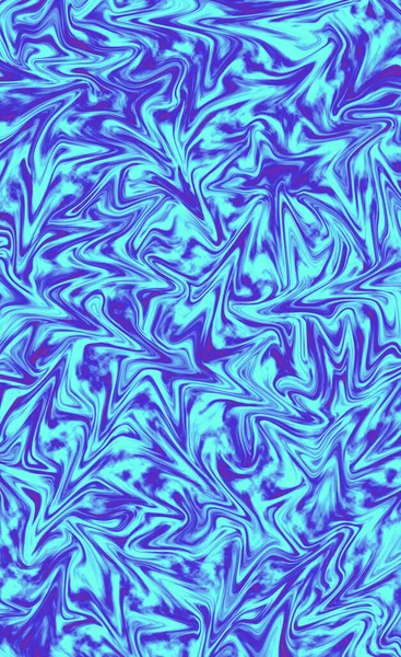 Illustration Vibrant Cobalt Blue Bright Arctic Blue Abstract Pattern — Stock Photo, Image