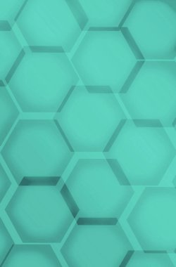 Soyut arkaplan için gradyan mavi 3D altıgen şekilli desen