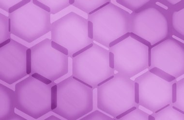 Soyut Arkaplan için Gradyan Mor 3 Boyutlu Altıgen Şekil Örnekleri