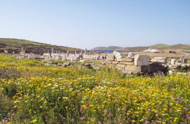 Delos Adası Arkeoloji Alanı, UNESCO Dünya Mirasları Alanı, Mykonos, Yunanistan