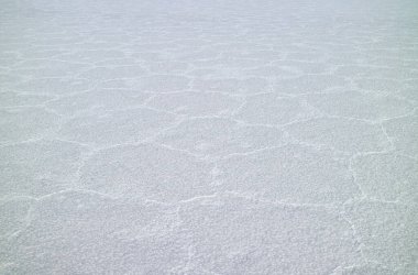 Amazing Pattern of the Surface of Uyuni Salt Flats, UNESCO World Heritage Site in Potosi Department of Bolivia, South America clipart