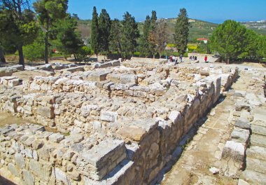 Knossos Arkeolojik Alanı, Yunanistan 'ın Girit Adası' ndaki Minos Uygarlığı sırasında Knossos Sarayı 'nın İnanılmaz Kalıntıları