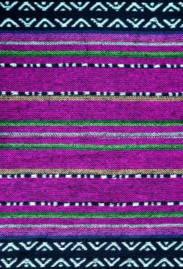 Tayland 'ın Kuzey Bölgesi' nin Mor Ton Tekstil 'inin Şaşırtıcı Modeli ve Dokusunun Önü