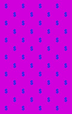 Leylak Mor Arkaplan Üzerine Kobalt Mavi Dolar İşaret Örnekleri