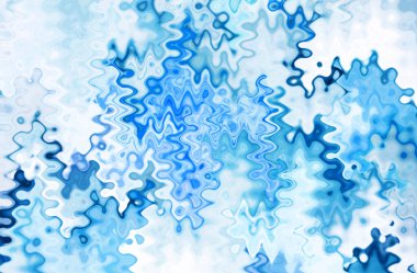 Su dokusunun cam yüzeyine gradyan mavi renkte yayılması.