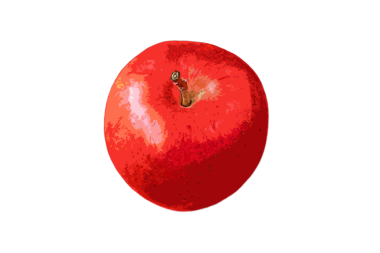 Taze olgun kırmızı elma tasviri Şeffaf arkaplanda izole edilmiş tüm meyve, PNG dosyası