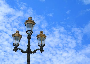 Gorgeous vintage style street lamps of the Historical Centre of Cusco, Cusco, Peru, South America