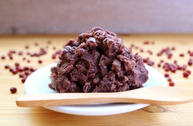 Japanese Sweet Red Bean Paste Called Anko, a Popular Traditional Japanese Confectionery Filling clipart