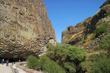 İnanılmaz Taşlar Senfonisi, Garni Vadisi boyunca uzanan devasa bir bazalt sütun oluşumu, Garni Köyü, Ermenistan