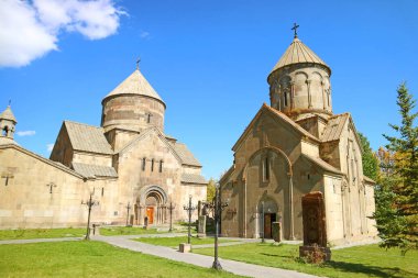 Kecharis Ortaçağ manastır kompleksi kayak beldesi Tsakhkadzor, Kotayk bölgesi, Ermenistan