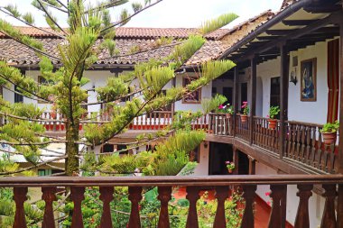 Kuzey Peru, Güney Amerika 'da Güzel Geleneksel Amazon Evi