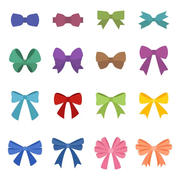 Colorful Symbol Bow Tie Icon Set Illustration Sign Collection Vector — Stock Vector
