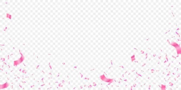 Шаблон Фона Празднования Розовым Конфетти Иллюстрации Новый Год Праздничный Декоративный — стоковый вектор