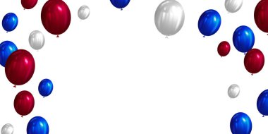 Arka plan balonları 4 Temmuz ABD bağımsızlık günü