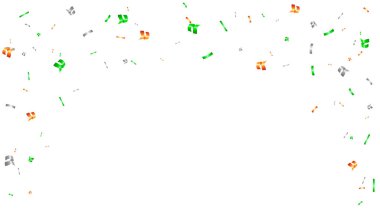 Çerçeve renkleri İrlanda tarzı unsurlar Aziz Patrick Günü, yıldönümü, doğum günü partisi, tebrikler