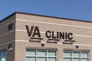 Brownsburg - Kasım 2022: VA Tıp Kliniği. ABD Gazi İşleri Bakanlığı, eski askerlere sağlık hizmetleri sunar..