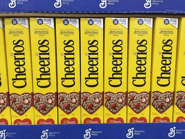 Indianapolis Близько Листопада 2022 Cheerios Oat Cereal Display Cheerios Продуктом — стокове фото