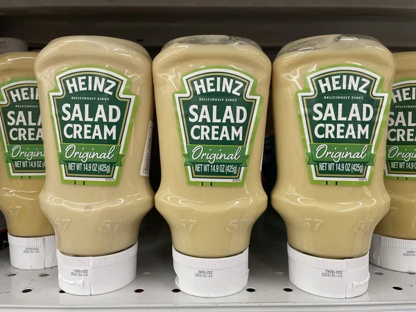 Indianápolis Circa Noviembre 2022 Heinz Salad Cream Display Similar Mayonesa — Foto de Stock