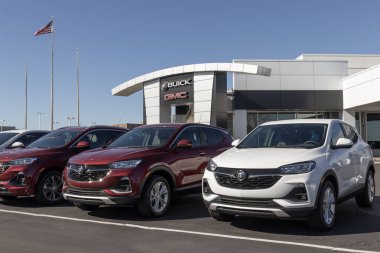 Buick Encore SUV display. The Encore has Amazon Alexa, Apple CarPlay and Android Auto built in.